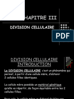 Chapitre III Division Cellulaire