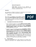 Solicitud de Sucesion Intestada Notarial