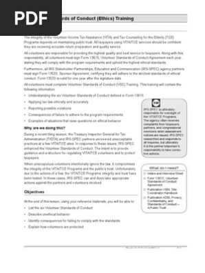 Standards of Conduct Training