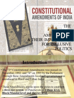 Ammendments in Constitution