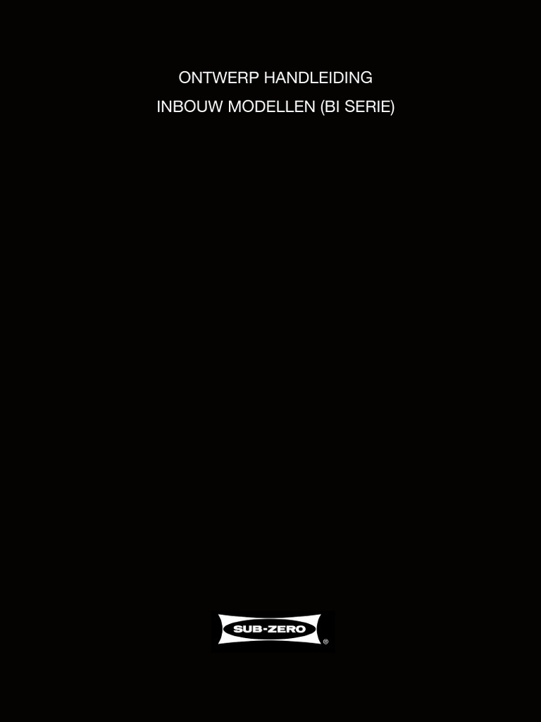enGB 6.SubZero Design Guide Dutch PDF