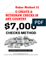 Checks Method (7K +) - Create & Withdraw