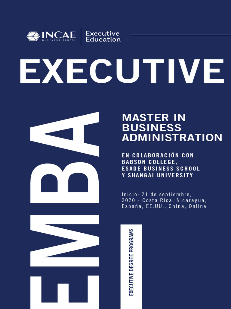 Mba - Incae | PDF