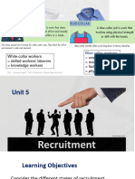 Unit 5:recruitment