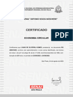 Senai Economiacircular Certificado