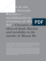 Crónica de Una Muerte Silenciada. Racismo e Invisibilización en El Asesinato de Massar Ba