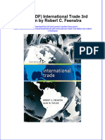International Trade 3Rd Edition by Robert C Feenstra Full Chapter PDF