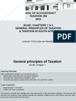 Taxation 388, Chapters 1 2 Introduction To Taxation, 2023, Student