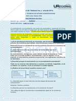 HOJA DE TRABAJO No 1 PRIMERA UNIDAD DEL LIBRO TEORIA DE LA INVESTIGACIÓN.