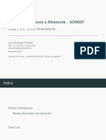 Recintos Acústicos y Altavoces - Clase 5 y 6 - Modos Normales de Vibración PDF
