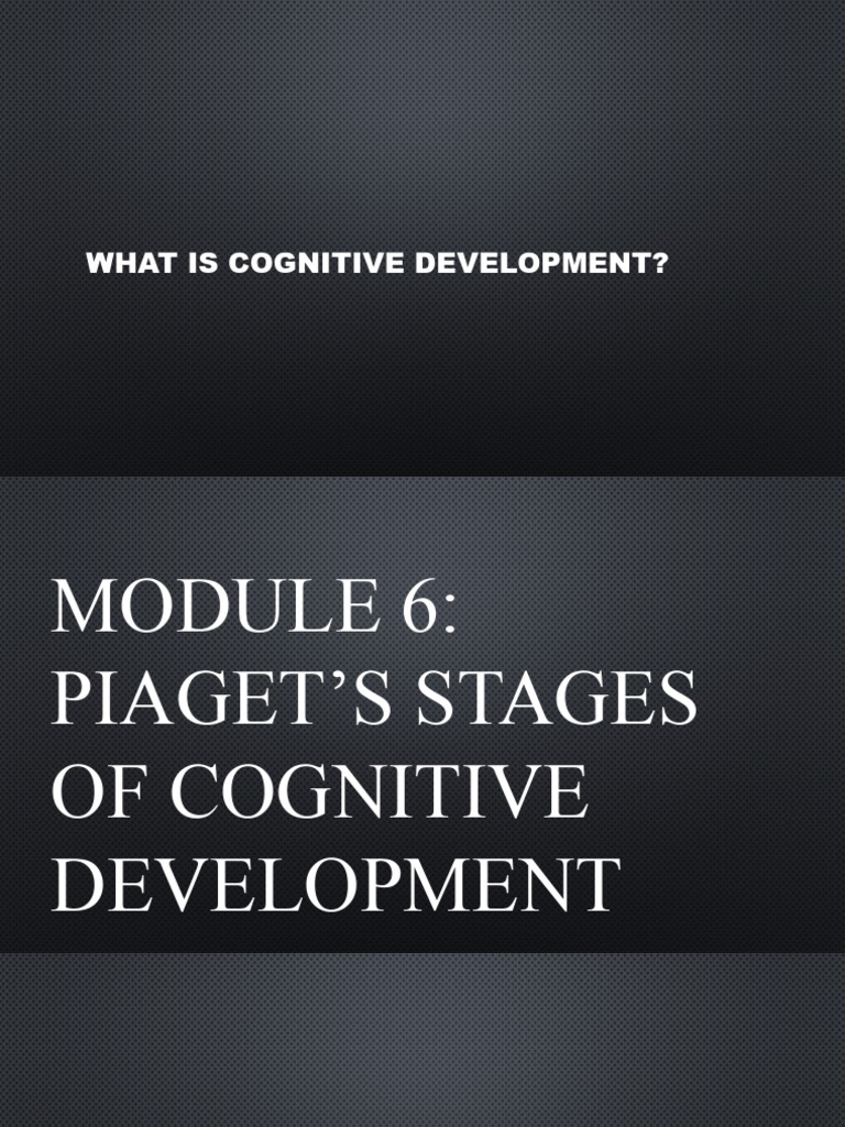 Jean Piaget (1896-1980) Introduced The Stages | PDF | Schema ...