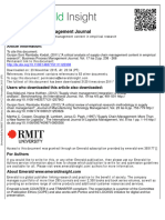 A Critical Analysis of Supply Chain Management Content in Empirical Research (2011)