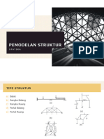 Pemodelan Struktur, Dan Reaksi Perletakkan