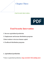 Chapter Three Food Secuirty Intervention