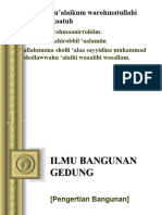 ILMU BANGUNAN GEDUNG (Pengertian)