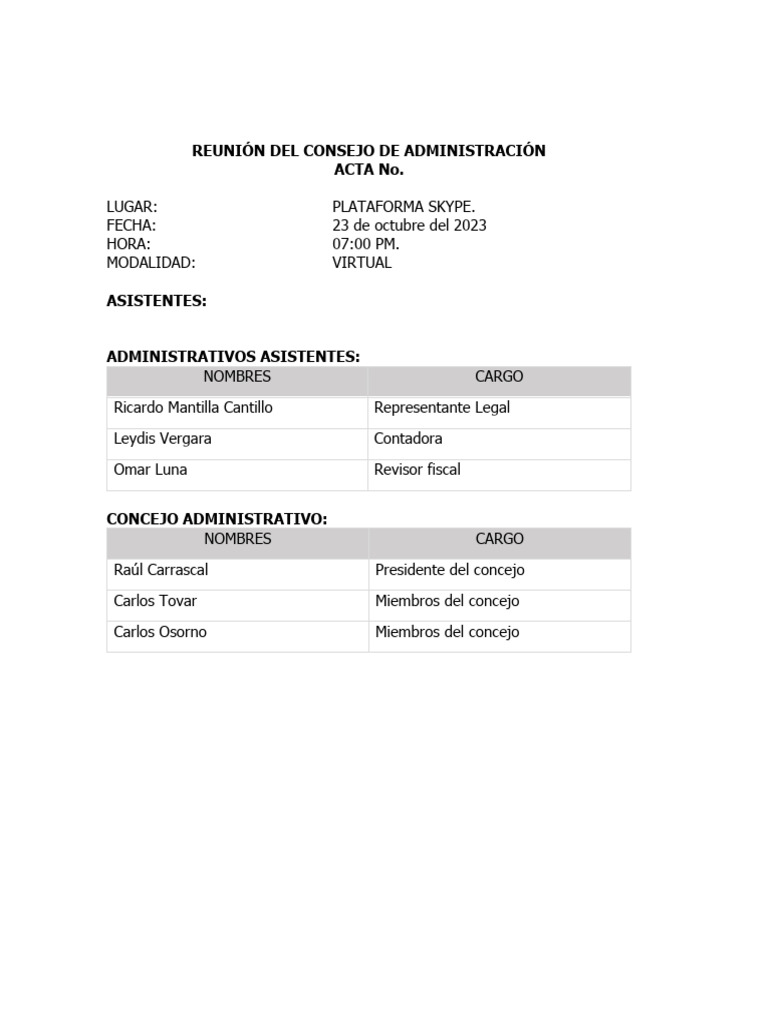 Acta two towers pdf contador economias
