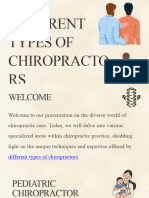 Different Types of Chiropractors
