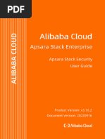 Alibaba Cloud Apsara Stack Enterprise v3.16.2 Apsara Stack Security User Guide 20220916