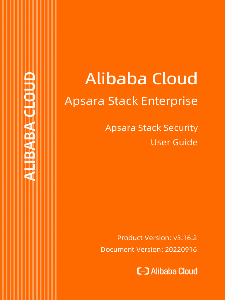 Alibaba cloud apsara stack enterprise v3 16 2 apsara stack security