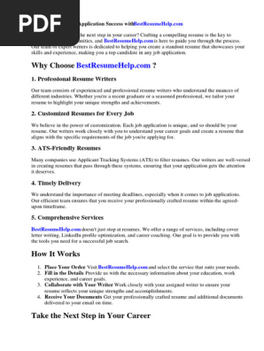 Job Application Cover Letter PDF