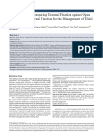 A Meta-Analysis Comparing External Fixation Against Open Reduction and Internal Fixation For The Management of Tibial Plateau Fractures