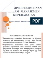 Prinsip Kepemimpinan Dalam Manajemen Keperawatan