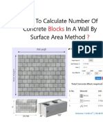 Calculate Number of Blocks in Concrete Wall by SAM