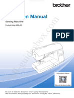 Brother 888J92 Sewing Machine Instruction Manual