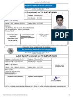 Ajay Admit Card For 7th SLST (AT) - MAIN