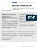 Vail Et Al 2016 Epidemiology of Vasopressin Use For Adults With Septic Shock