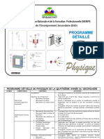 Physique - Programme - Detaille - 4eme - Annee - Nouveau - Secondaire 2