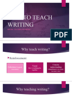Lecture 6&7 - How To Teach Writing
