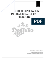 Proyecto de Exportacion Tequila Don Julio