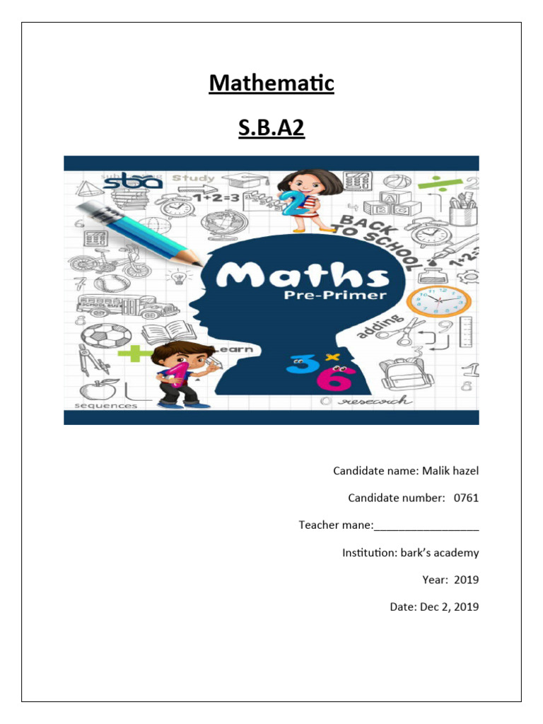 Math Sba | Download Free PDF | Sampling (Statistics) | Methodology
