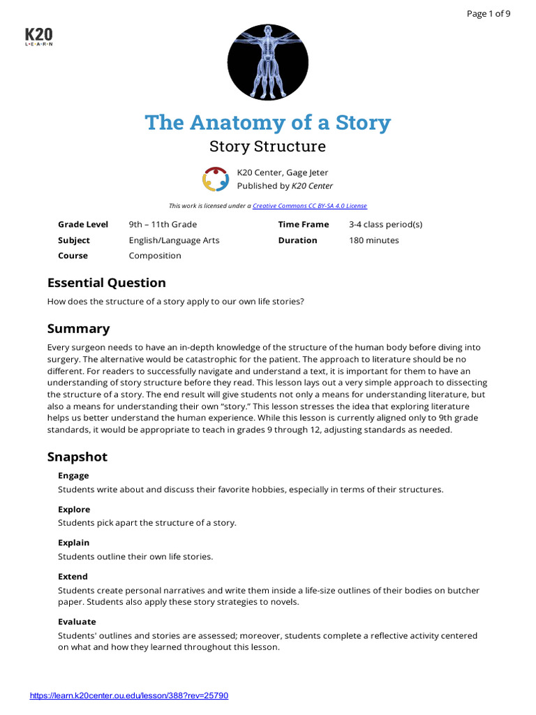 The Anatomy of A Story | PDF | Narrative | Narration