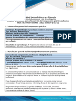Guía de Actividades y Rúbrica de Evaluación - Unidad 1 - Fase 2 - Componente Práctico - Práctica Profesional
