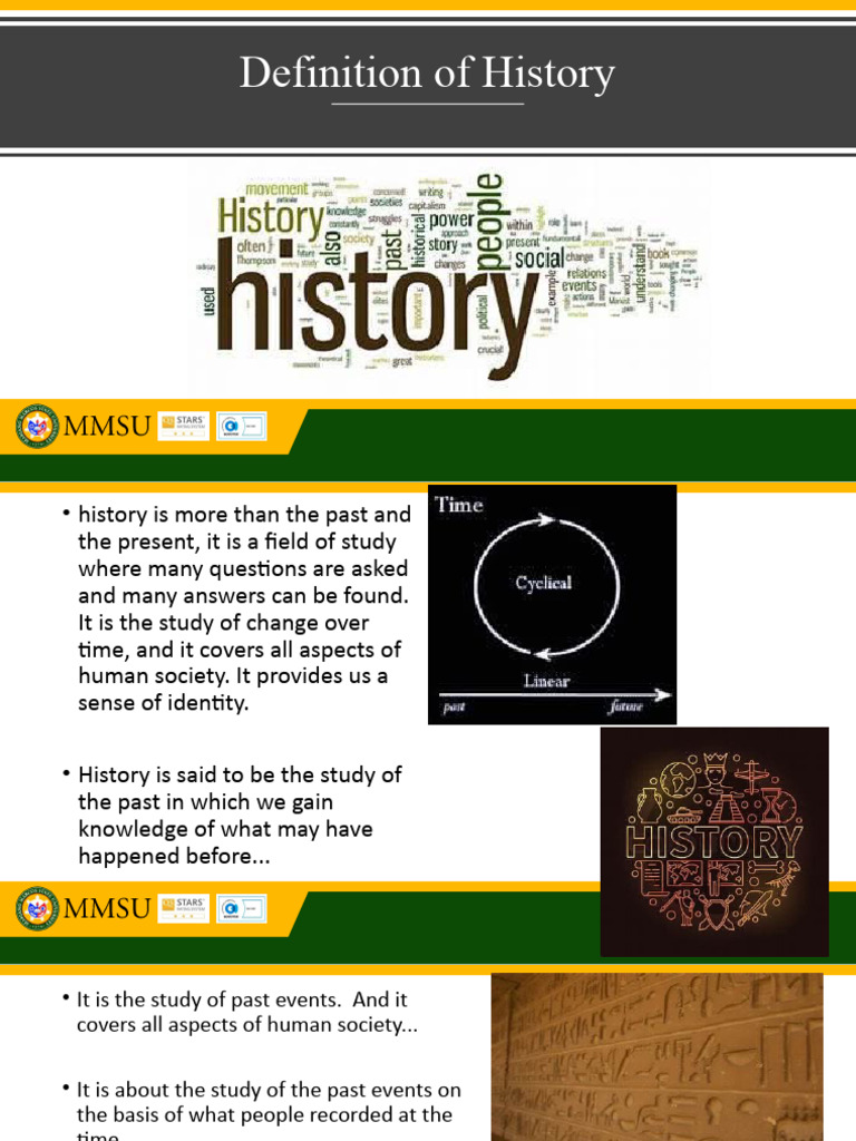 1) Definition of History | PDF
