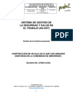 Plan de Sistema de Gestión SST 27099-3-5352