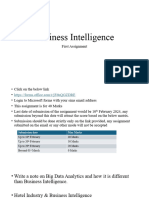 Business Intelligence - First Assignment