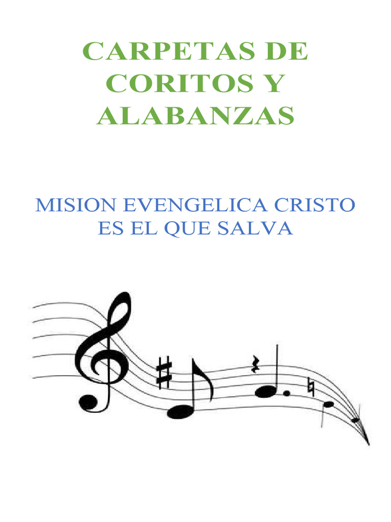 Coritos Y Alabanzas Iglesia Cristo Es El Que Salva Pdf Cristo