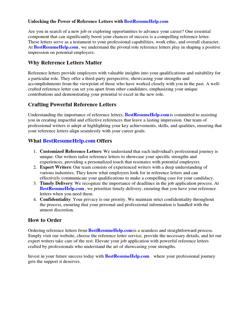 Crafting Effective IT Reference Letters | PDF | Employment | Experience