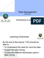 CT075!3!2-DTM-Topic 8 - Introduction To Data Mining