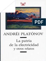 La Patria de La Electricidad y Otros Relatos Andrei Platonov PDF
