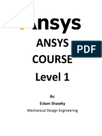 Ansys Course, Eslam Shawky