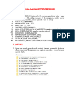 Datos para Elaborar Carpeta Pedagogica