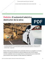 El Automóvil Eléctrico, Destructor de La Selva - Salva La Selva