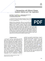 Synthesis of Fe O Nanoparticles With Different Shapes Through A Co-Precipitation Method and Their Application