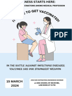 Blue and White Vaccine Poster Template