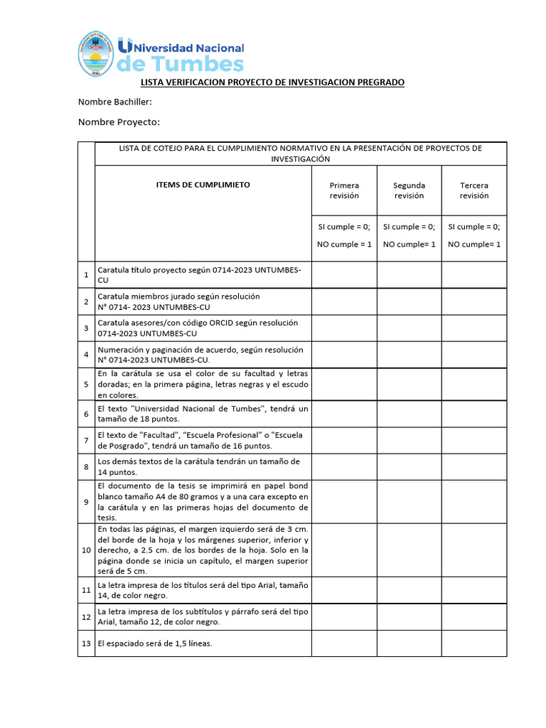 FO-M01.05-0013v1 - FORMATO DE CHECK LIST | PDF