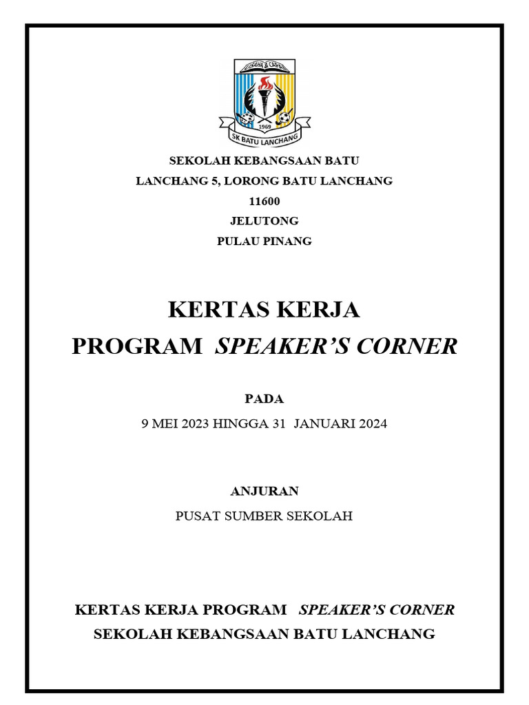 Kertas Kerja Sudut Pidato | PDF